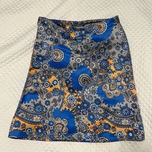 French Connection Silk A-Line Skirt, Size UK 12, US 6/8